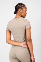 Olivia Fitted Tee - Cashew