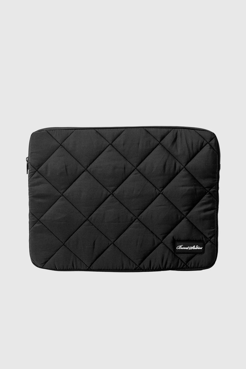 Quilted Laptop Sleeve - Black