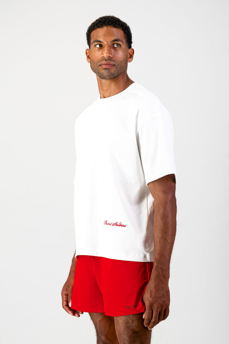 Motel Boxed Tee - White
