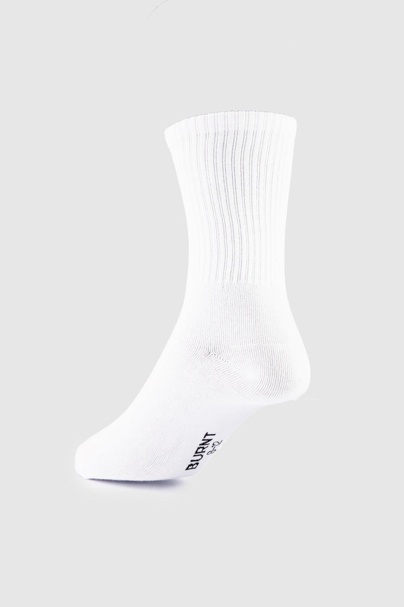 Headline Sock - White & Red