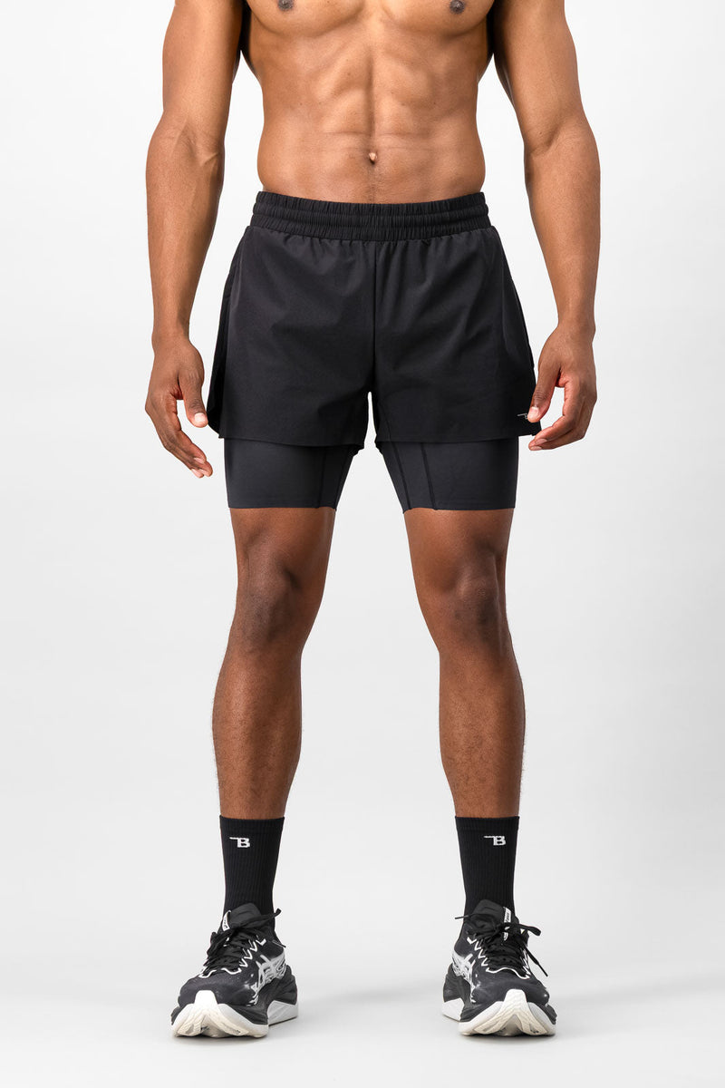 Forge 2-in-1 Shorts - Black