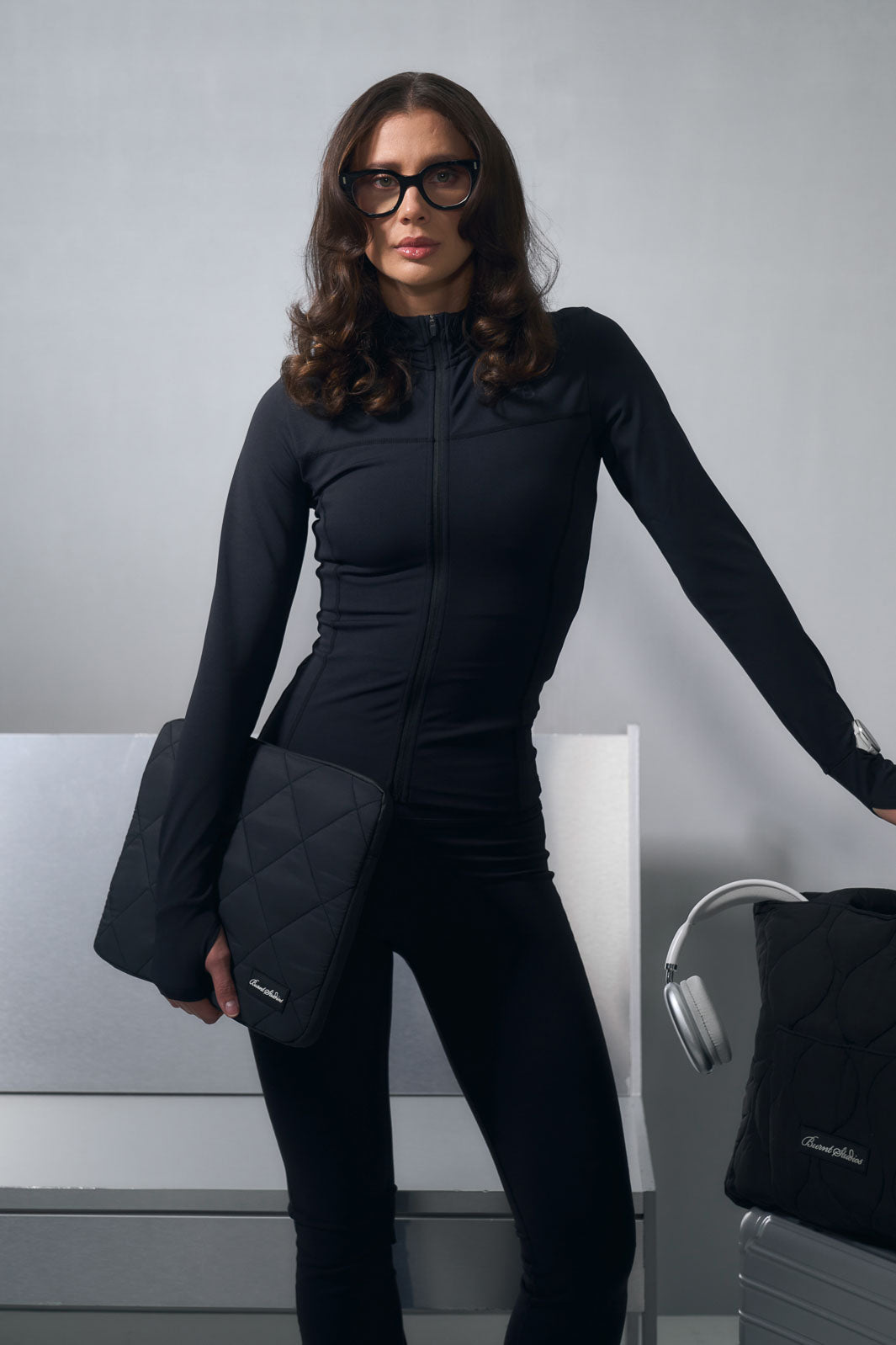 Quilted Laptop Sleeve - Black