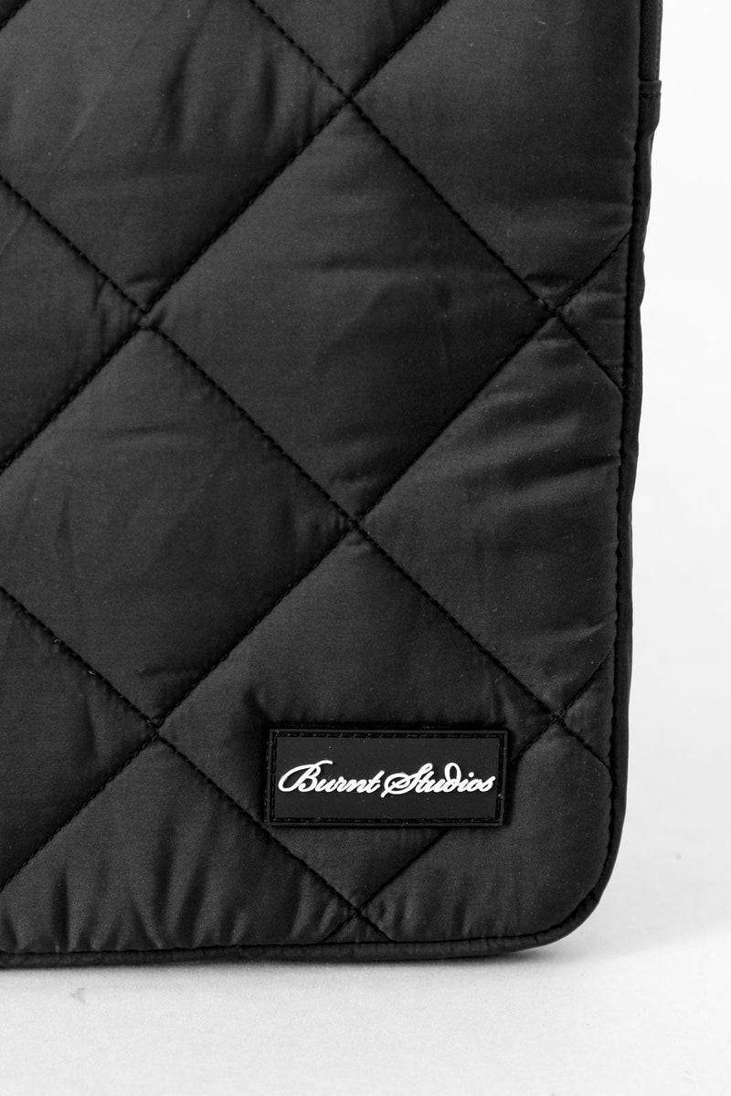 Quilted Laptop Sleeve - Black