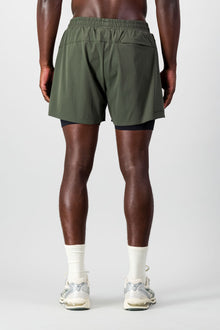 Move 2-in-1 Short - Forest Green