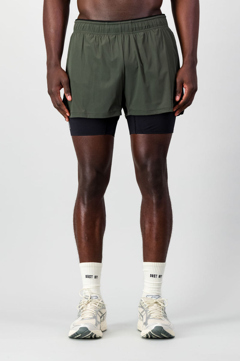 Energy 2-in- 1 Short - Forest Green
