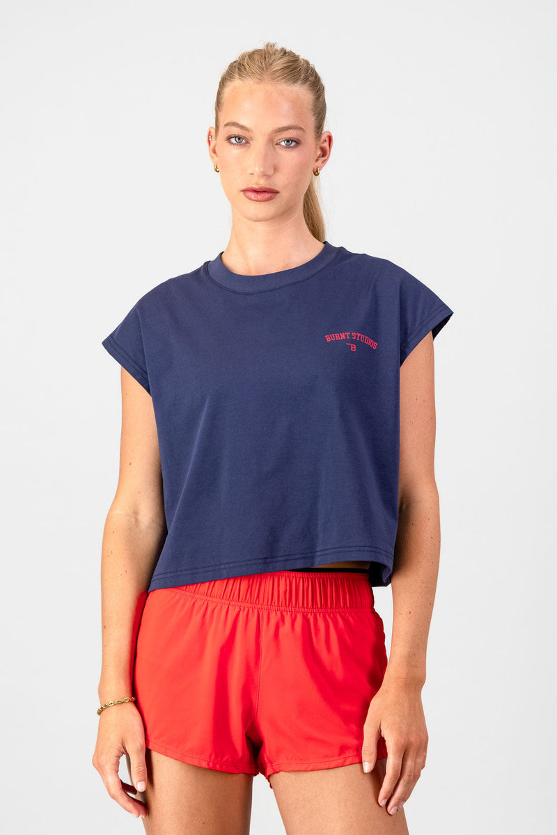 Varsity Tank - Navy